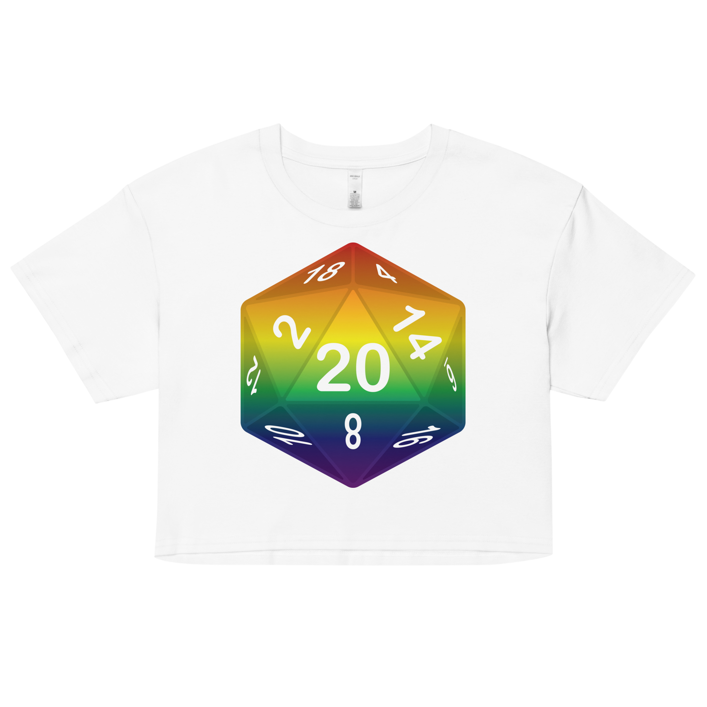 Pride Dice - Rainbow Women’s crop top