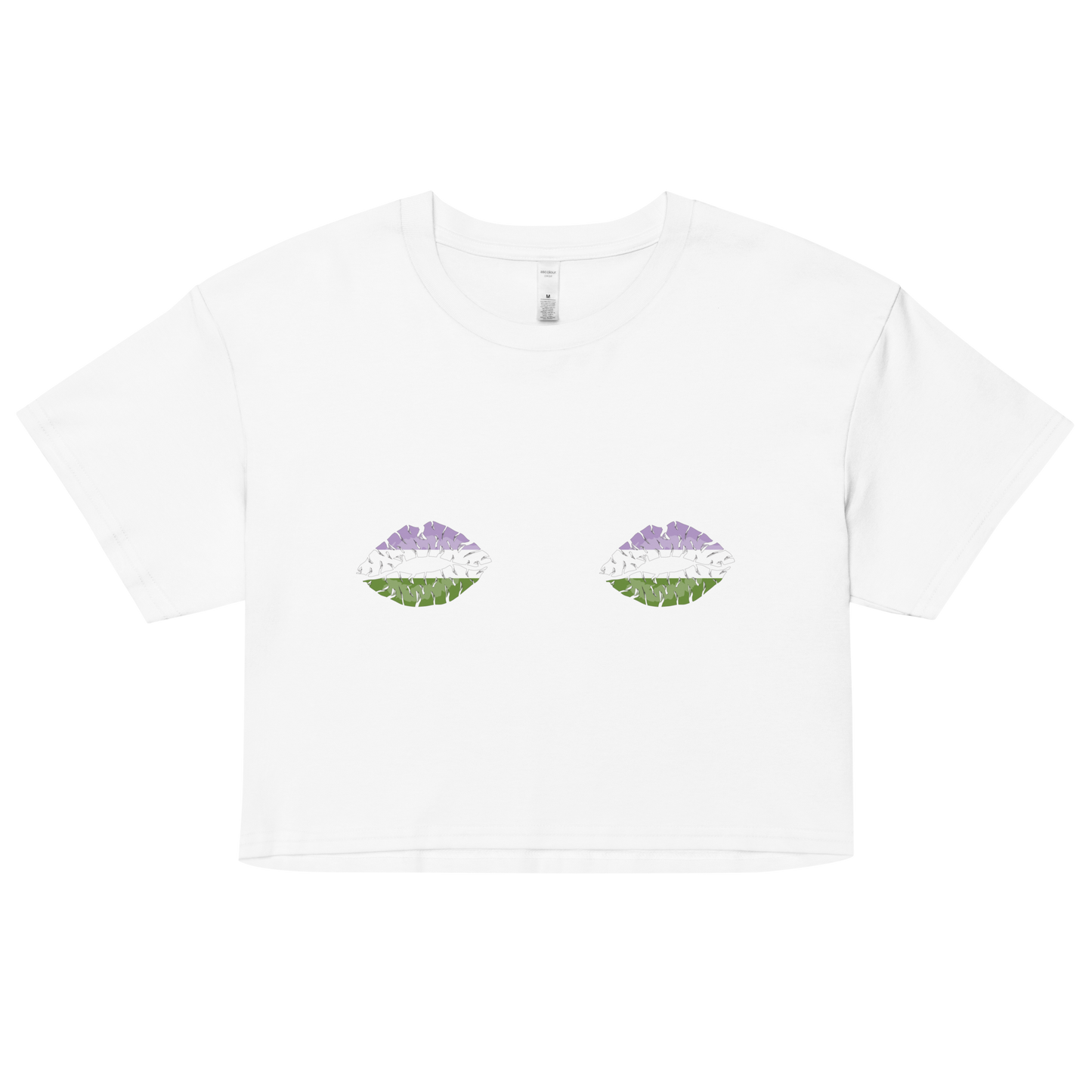 Genderqueer Boob Kisses Women’s crop top