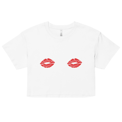 Boob Kisses Women’s crop top