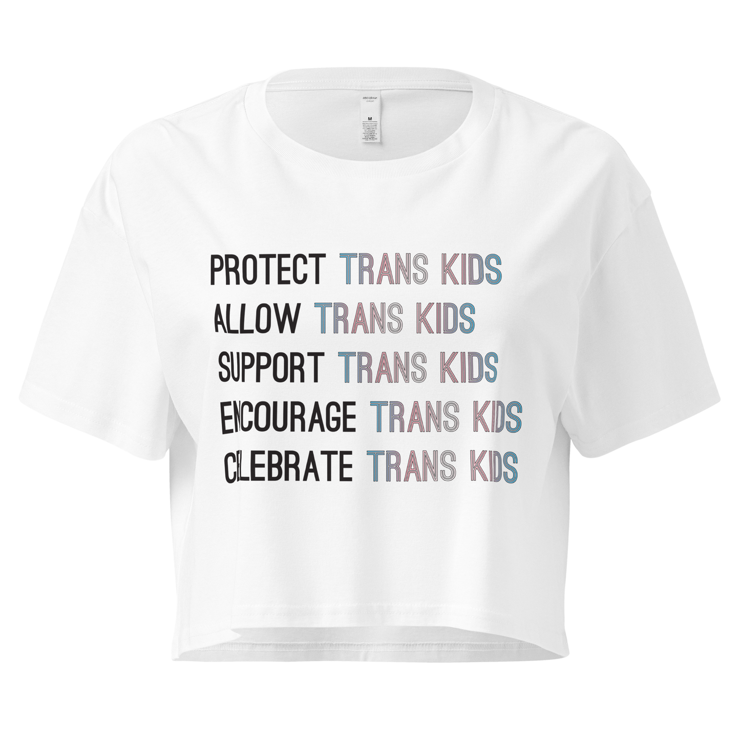 Support Trans Kids Women’s crop top