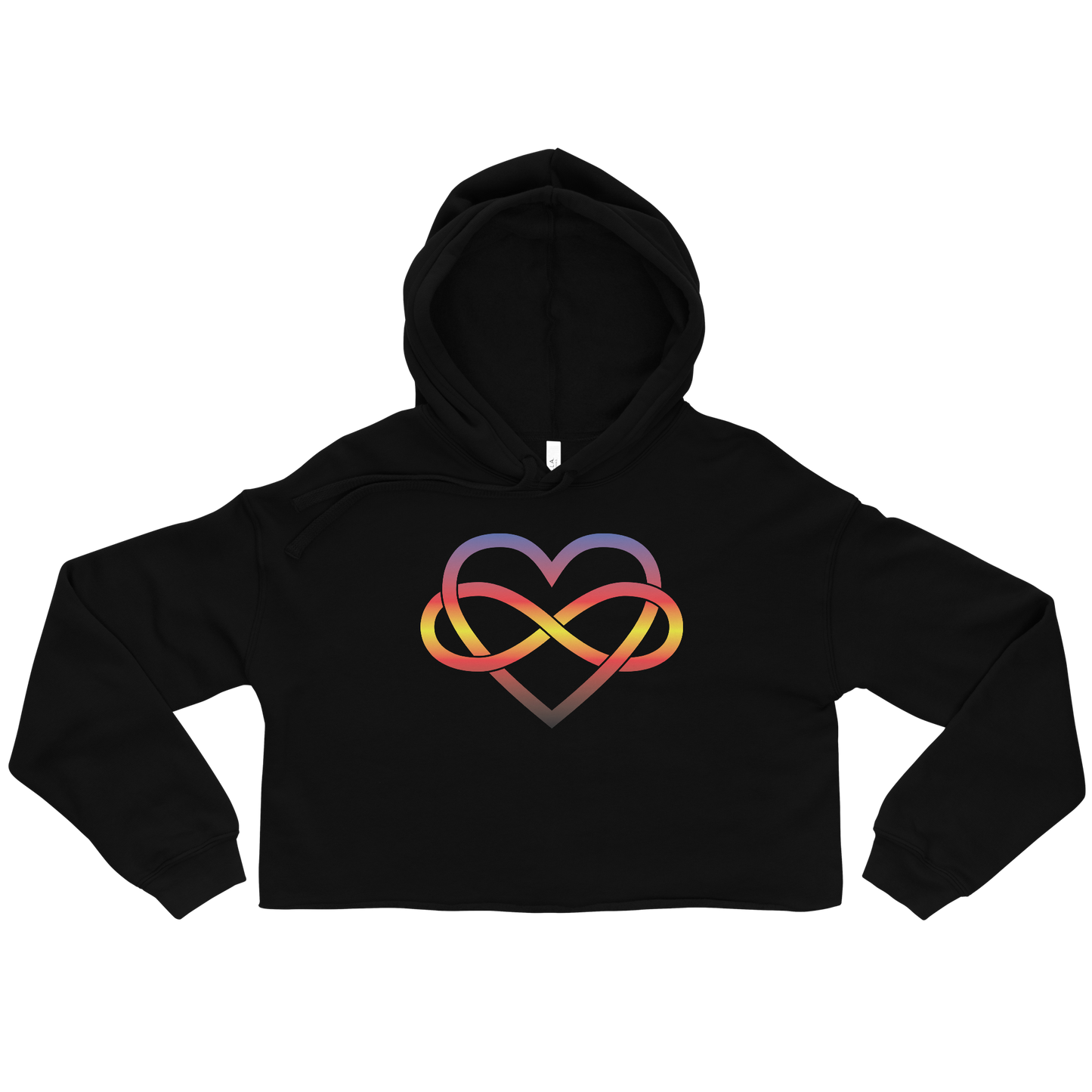 Polyamory Infinity Heart - Polyamory Crop Hoodie