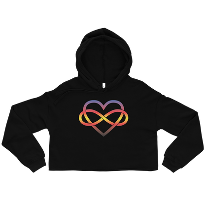 Polyamory Infinity Heart - Polyamory Crop Hoodie