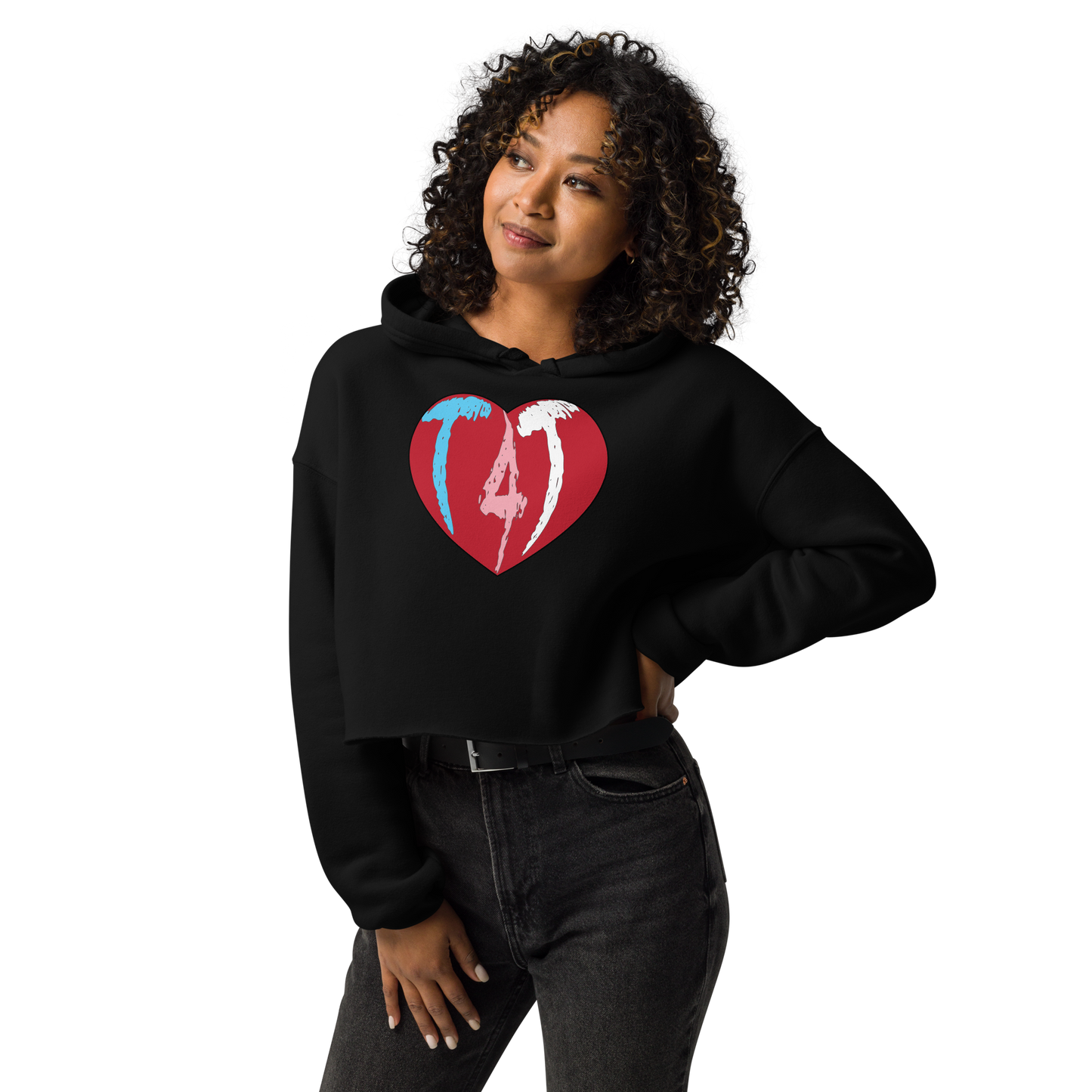 T4T Heart Crop Hoodie