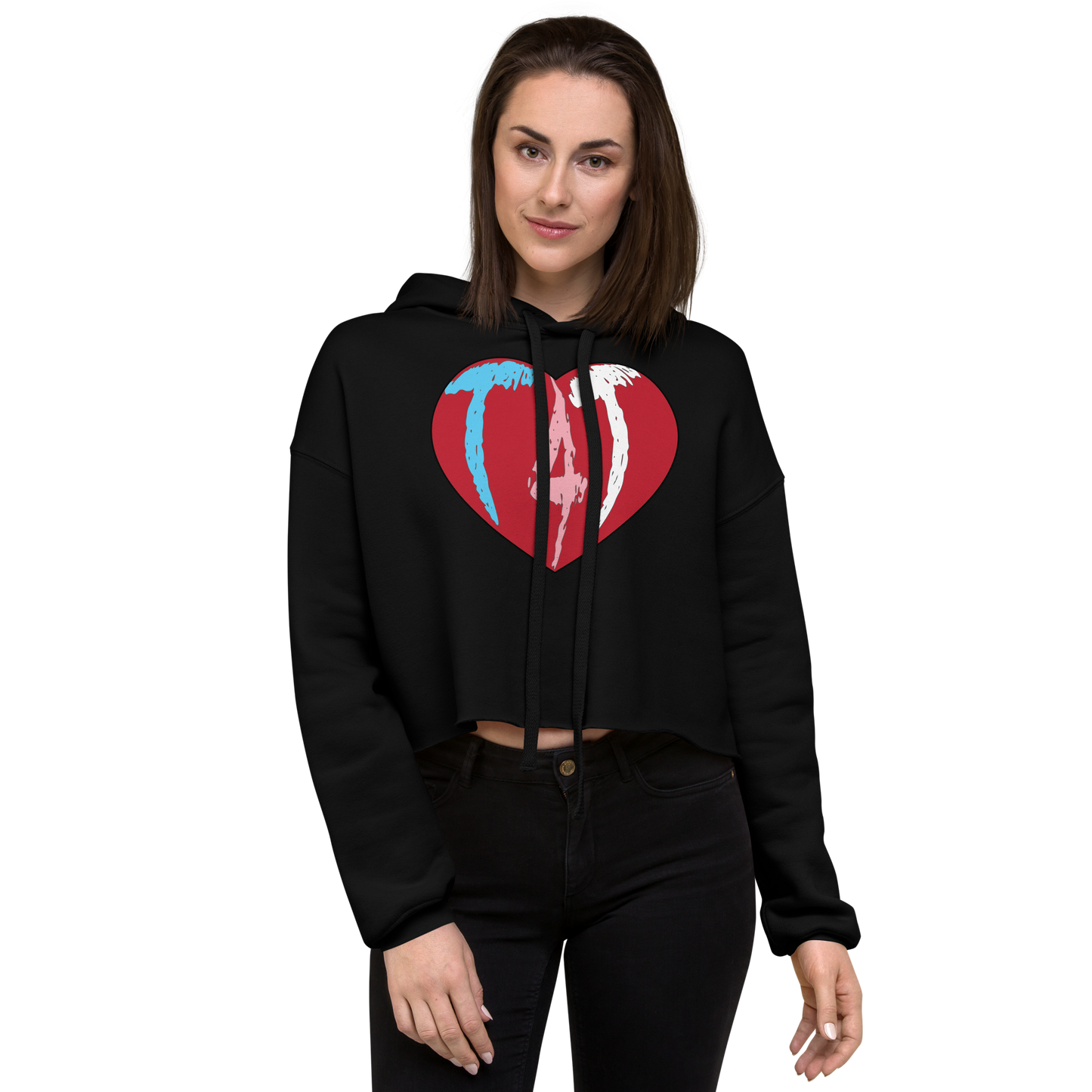 T4T Heart Crop Hoodie