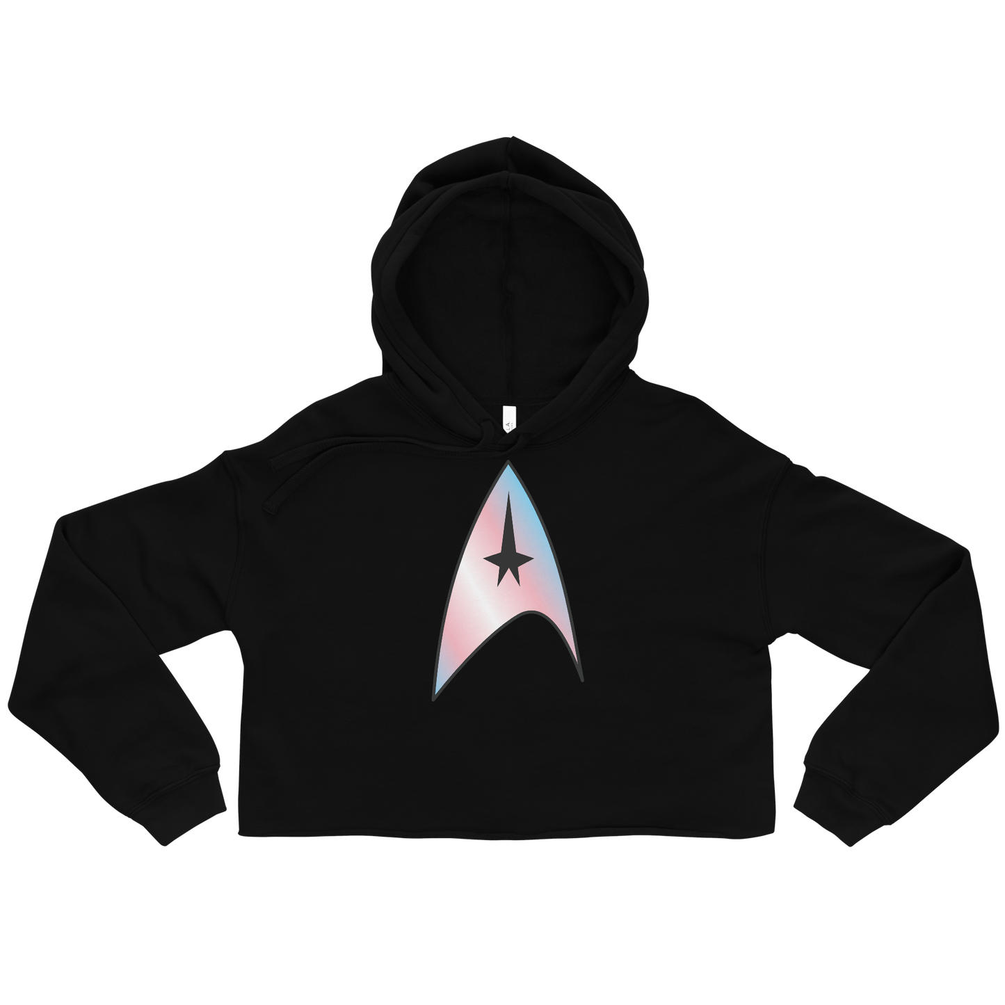 Starfleet Insignia - Trans Pride Crop Hoodie