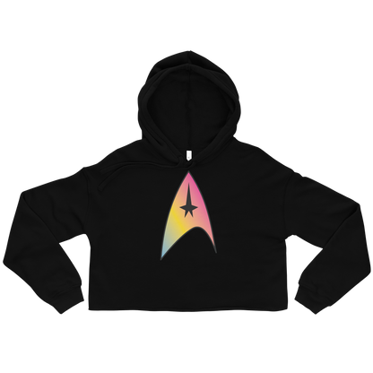 Starfleet Insignia - Pansexual Pride Crop Hoodie