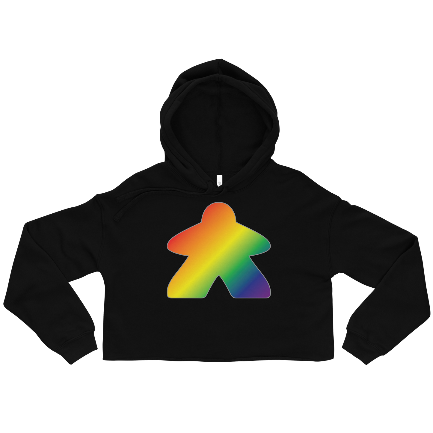 Queerple - Rainbow Pride Crop Hoodie