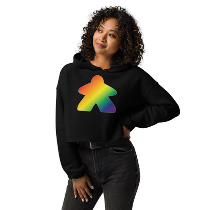 Queerple - Rainbow Pride Crop Hoodie