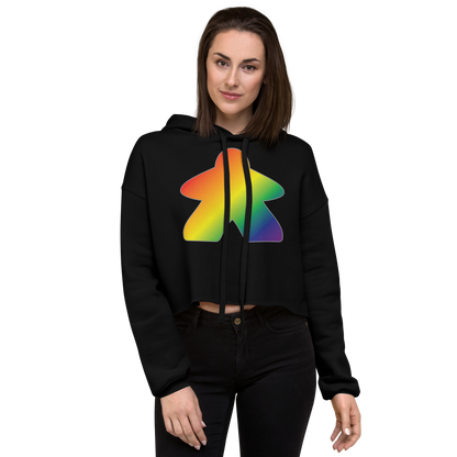 Queerple - Rainbow Pride Crop Hoodie