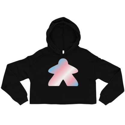 Queerple - Transgender Pride Crop Hoodie