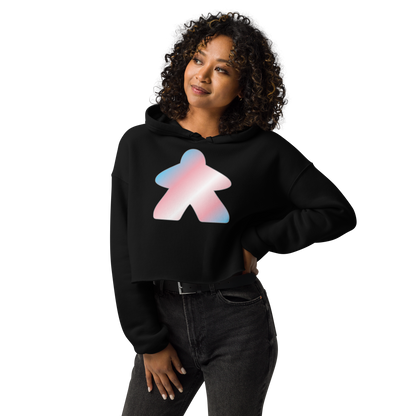 Queerple - Transgender Pride Crop Hoodie