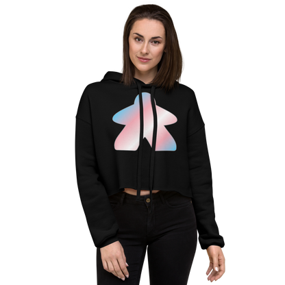 Queerple - Transgender Pride Crop Hoodie