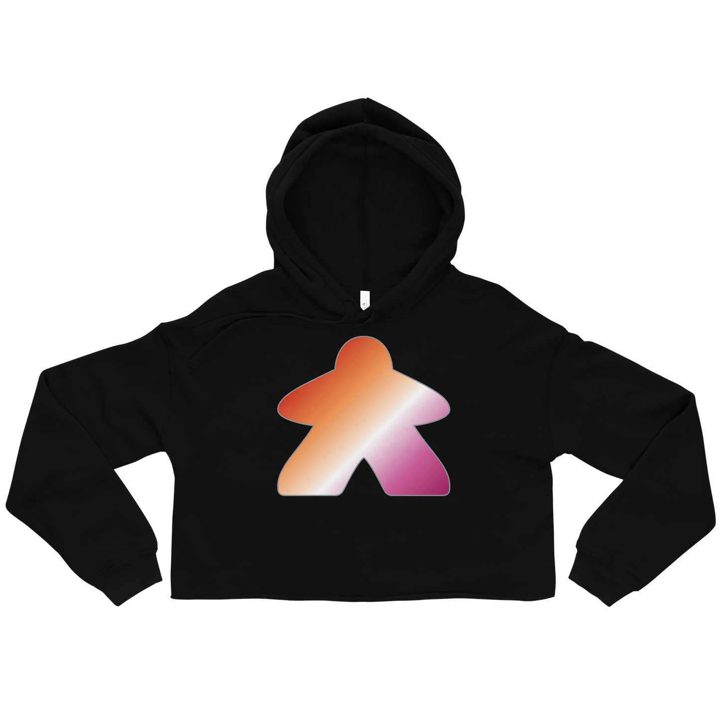 Queerple - Lesbian Pride Crop Hoodie