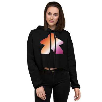 Queerple - Lesbian Pride Crop Hoodie