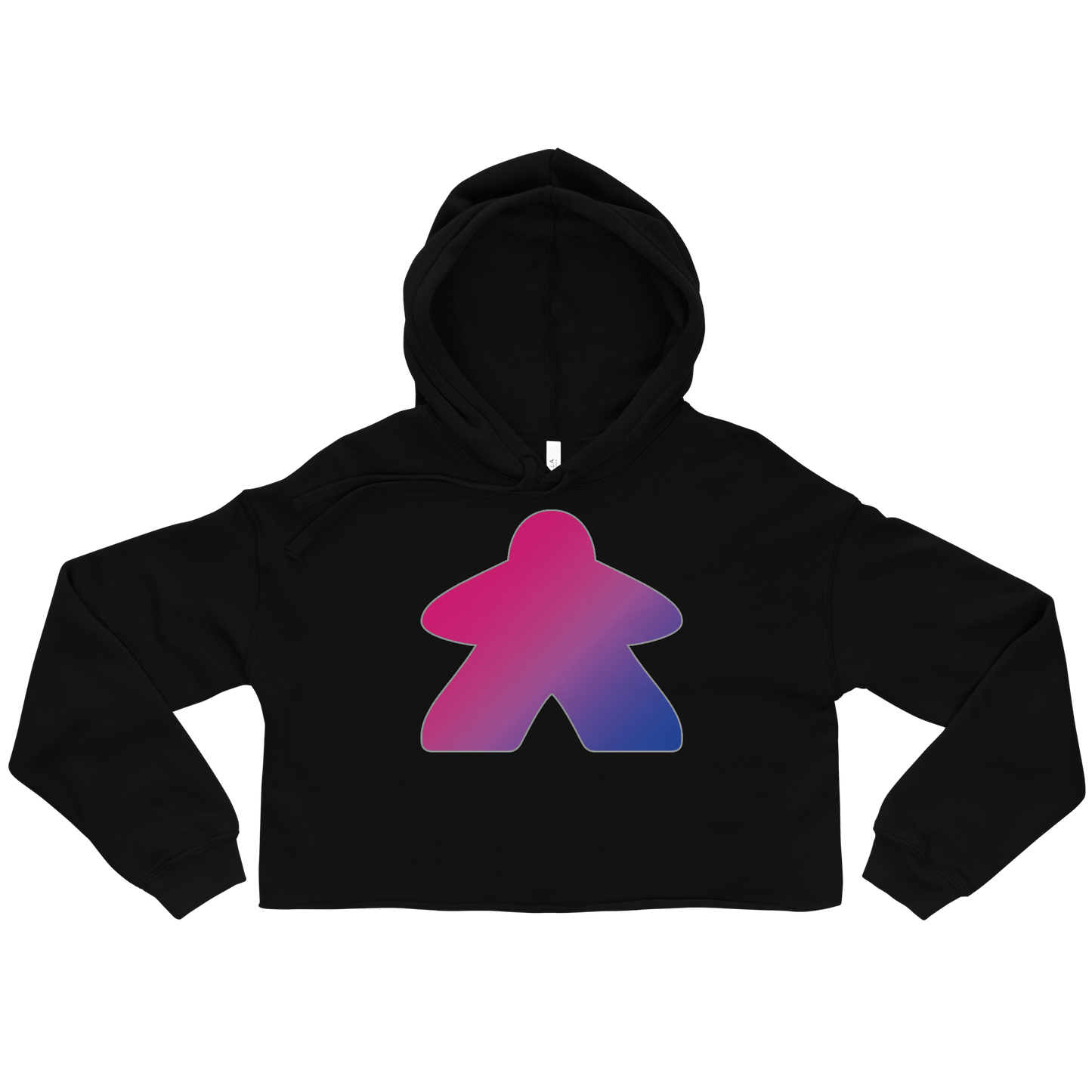 Queerple - Bisexual Pride Crop Hoodie