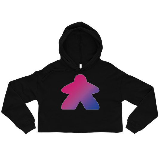 Queerple - Bisexual Pride Crop Hoodie