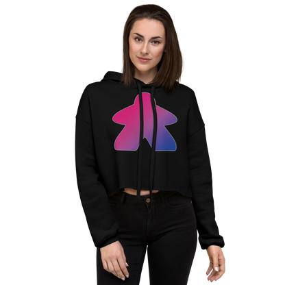 Queerple - Bisexual Pride Crop Hoodie