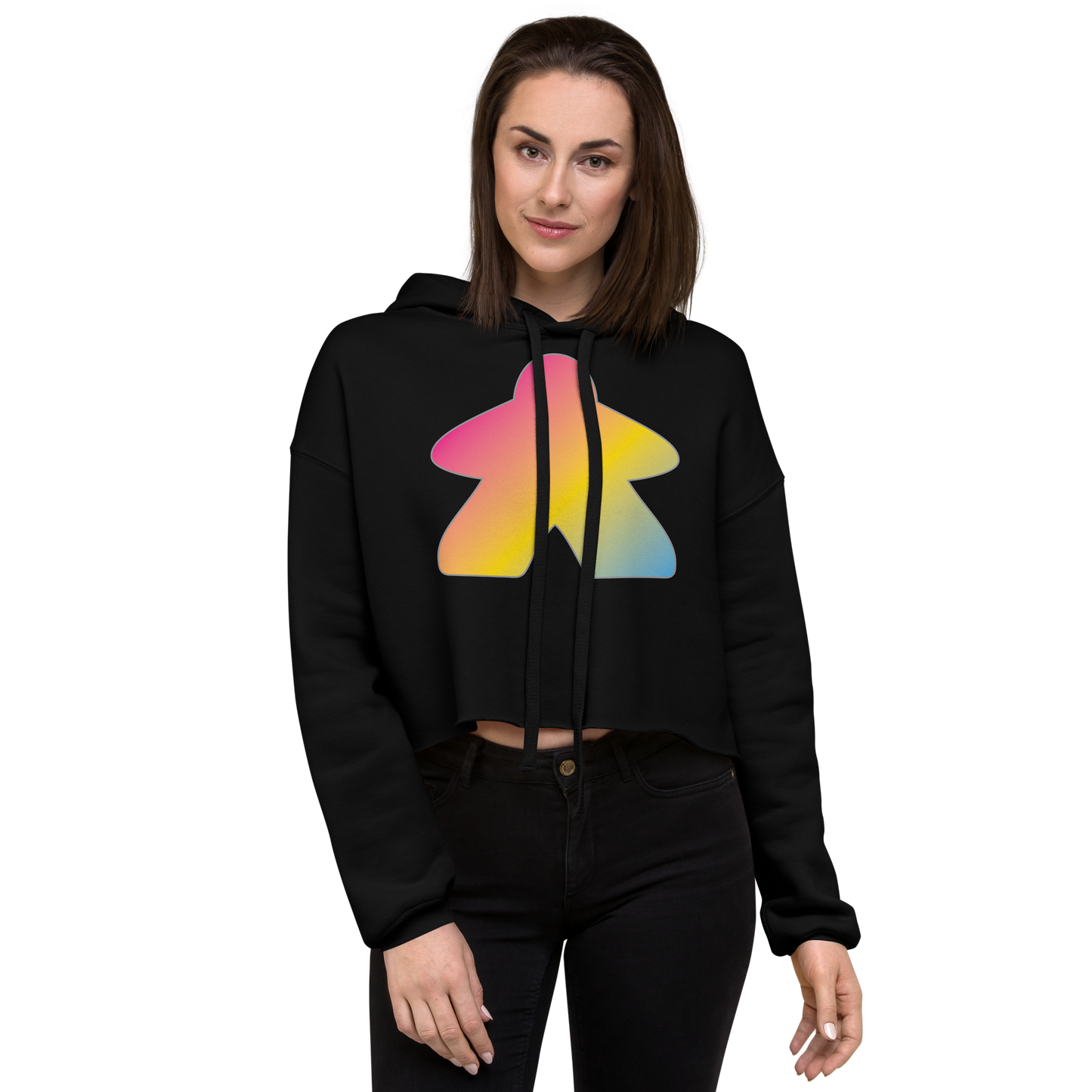 Queerple - Pansexual Pride Crop Hoodie