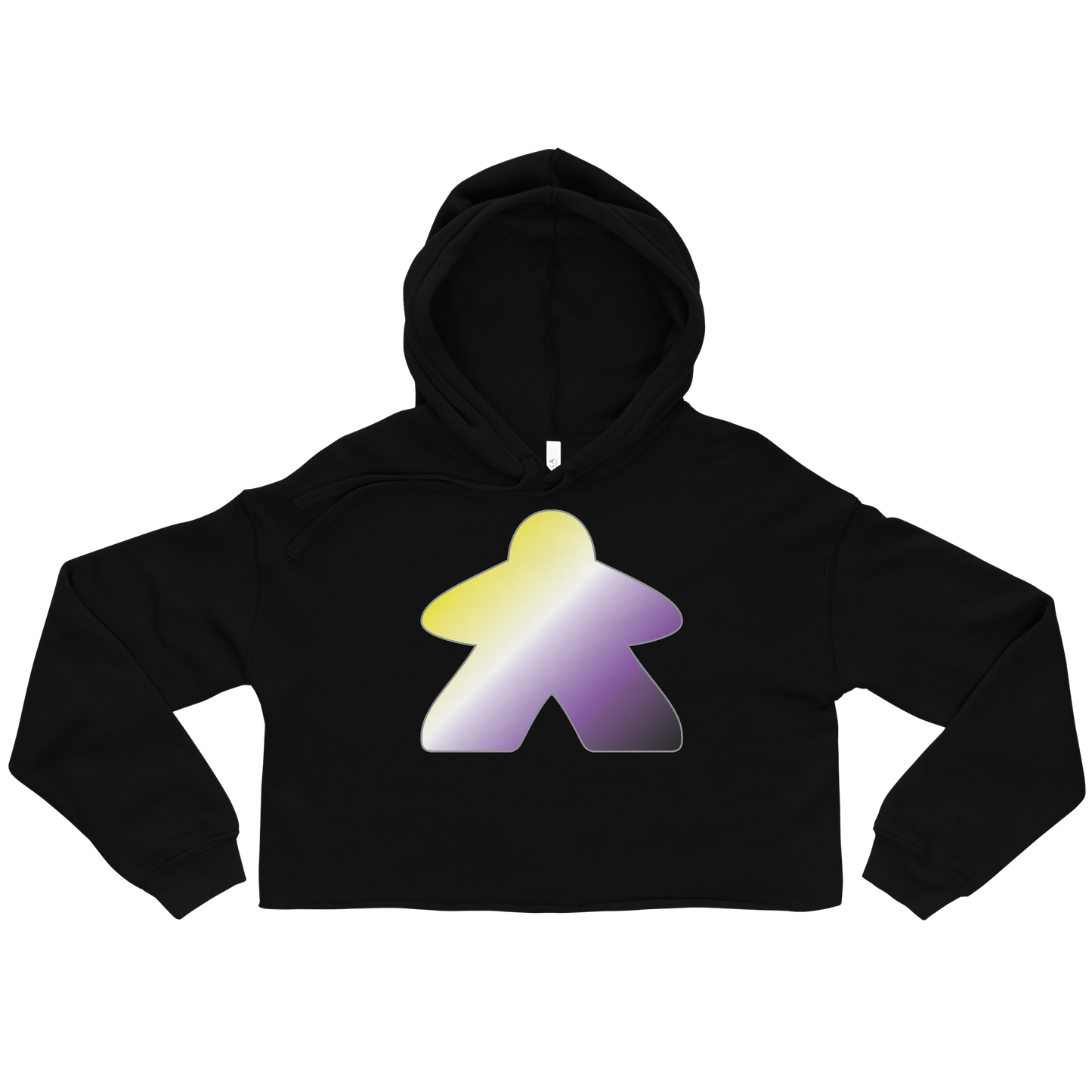 Queerple - Non-binary Pride Crop Hoodie