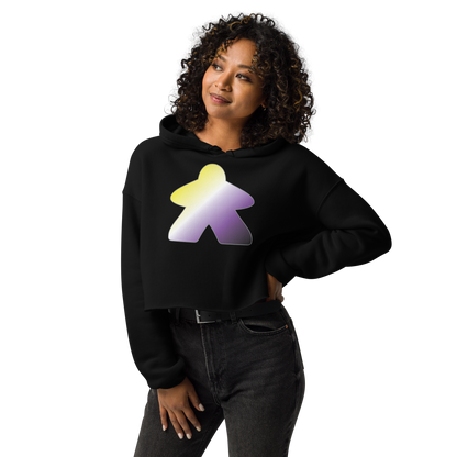 Queerple - Non-binary Pride Crop Hoodie