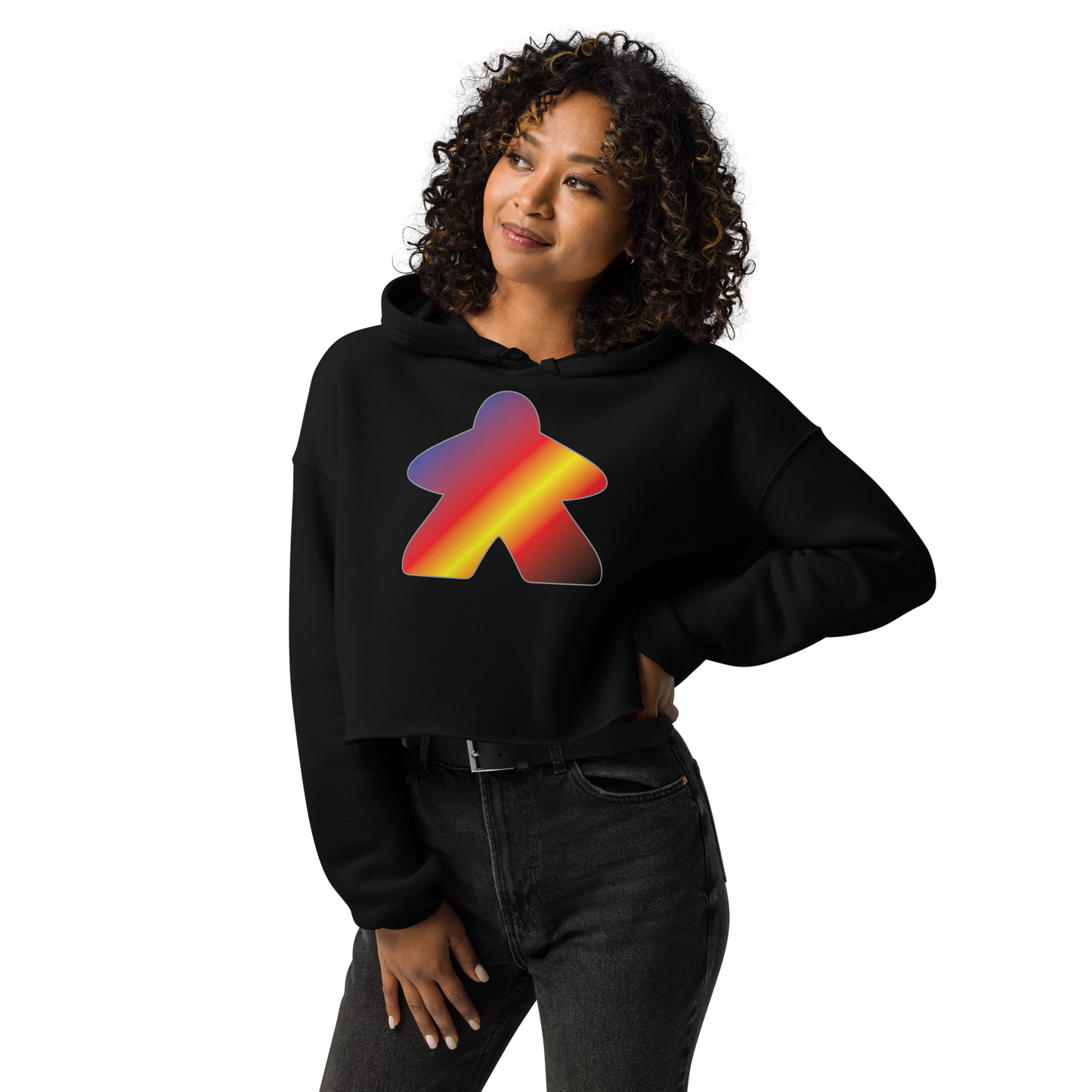 Queerple - Polyamory Pride Crop Hoodie