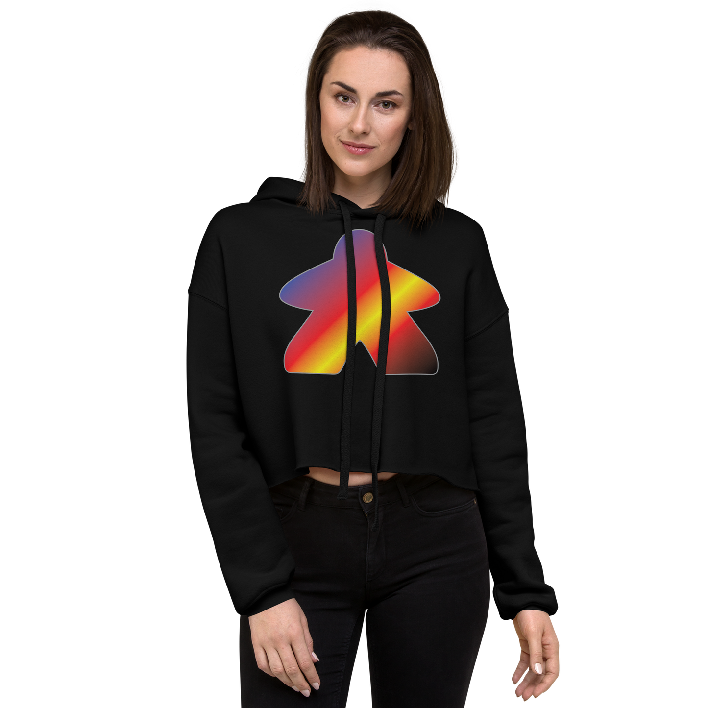 Queerple - Polyamory Pride Crop Hoodie