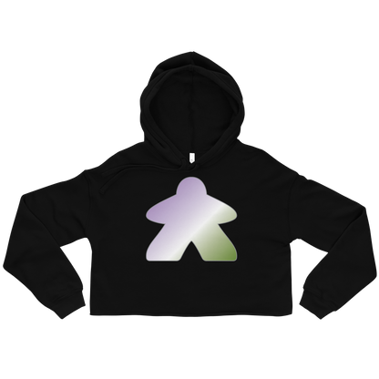 Queerple - Genderqueer Pride Crop Hoodie