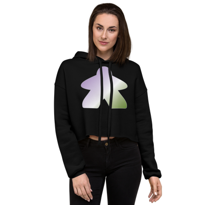 Queerple - Genderqueer Pride Crop Hoodie