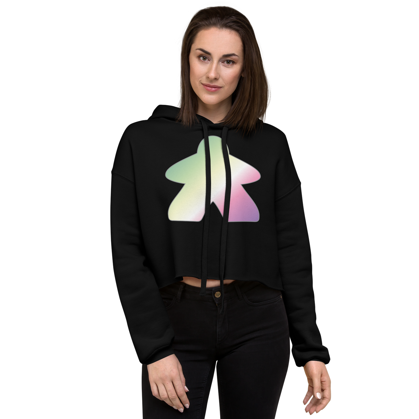 Queerple - Genderfae Pride Crop Hoodie