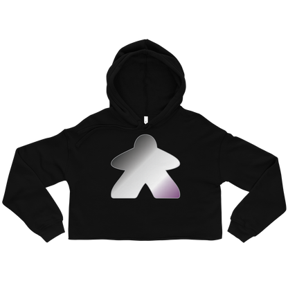 Queerple - Asexual/Demisexual Pride Crop Hoodie