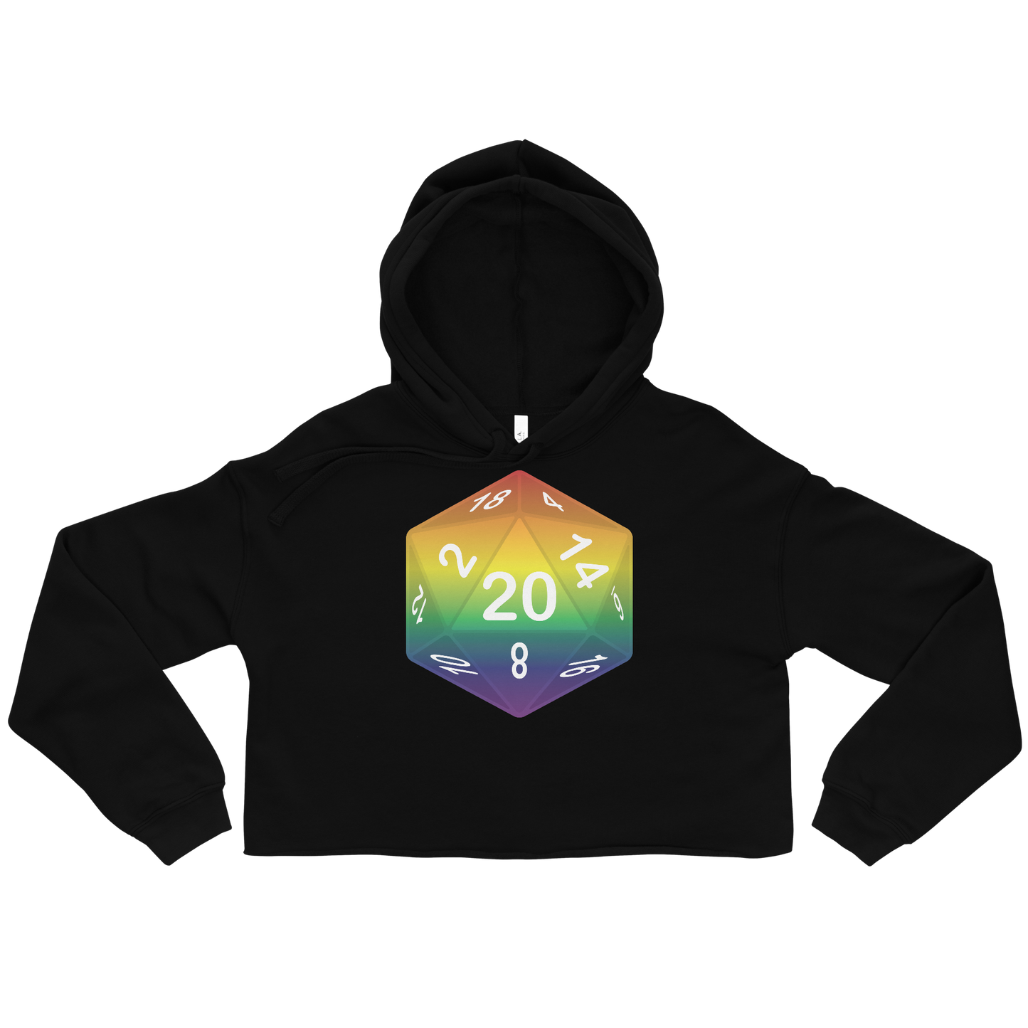 Pride Dice - Rainbow Crop Hoodie