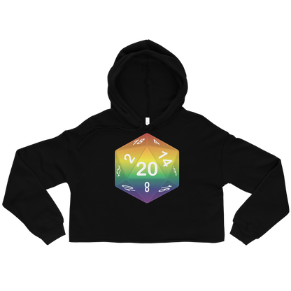 Pride Dice - Rainbow Crop Hoodie