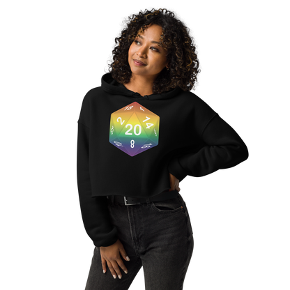 Pride Dice - Rainbow Crop Hoodie