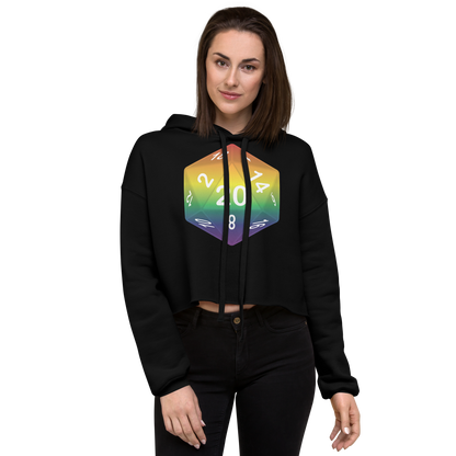 Pride Dice - Rainbow Crop Hoodie