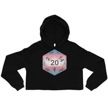 Pride Dice - Transgender Crop Hoodie