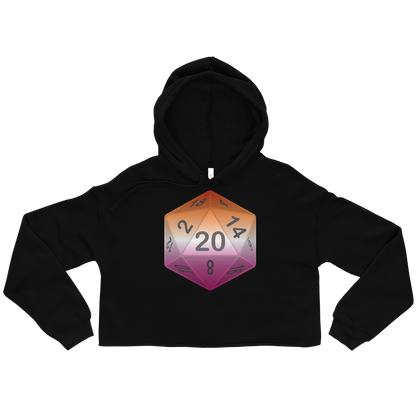 Pride Dice - Lesbian Crop Hoodie