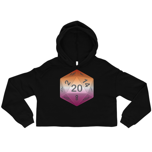 Pride Dice - Lesbian Crop Hoodie