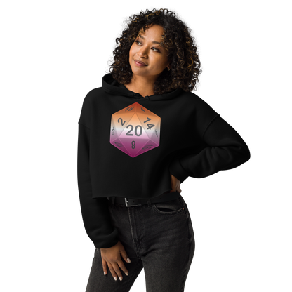 Pride Dice - Lesbian Crop Hoodie