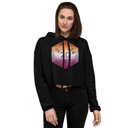 Pride Dice - Lesbian Crop Hoodie