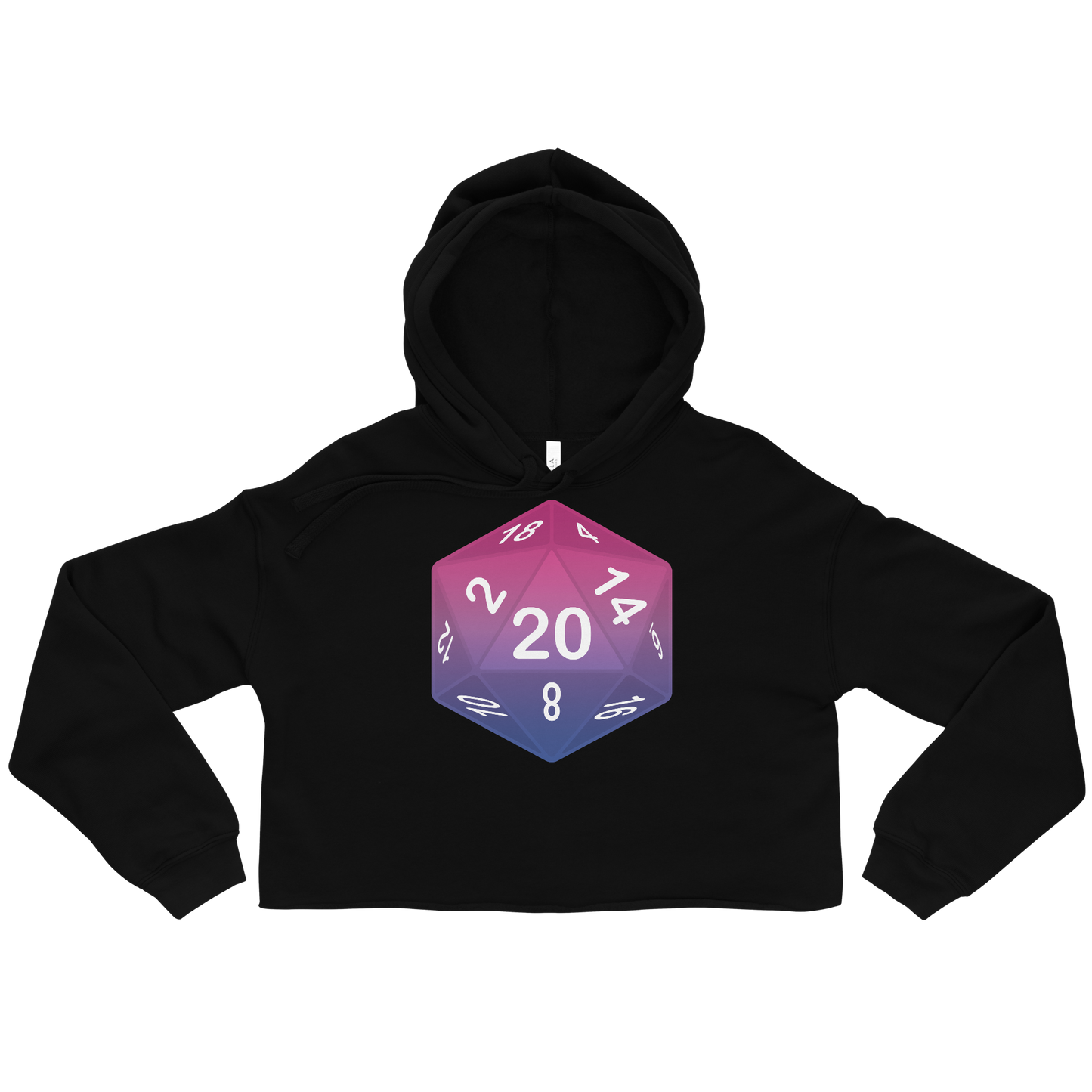 Pride Dice - Bisexual Crop Hoodie