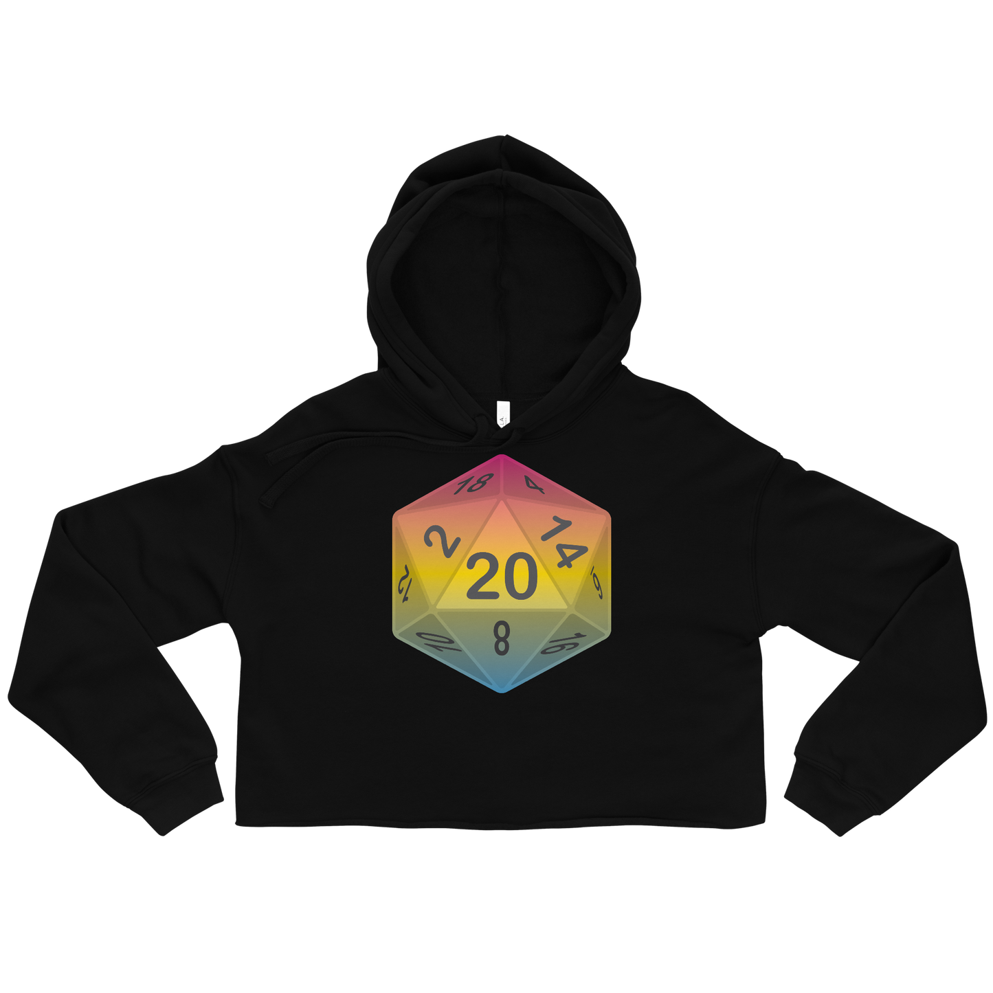 Pride Dice - Pansexual Crop Hoodie