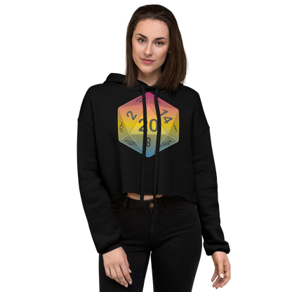 Pride Dice - Pansexual Crop Hoodie