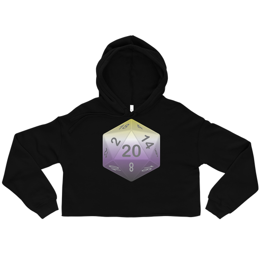 Pride Dice - Non-binary Crop Hoodie