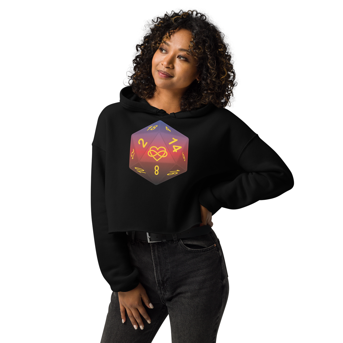 Pride Dice - Polyamory Crop Hoodie