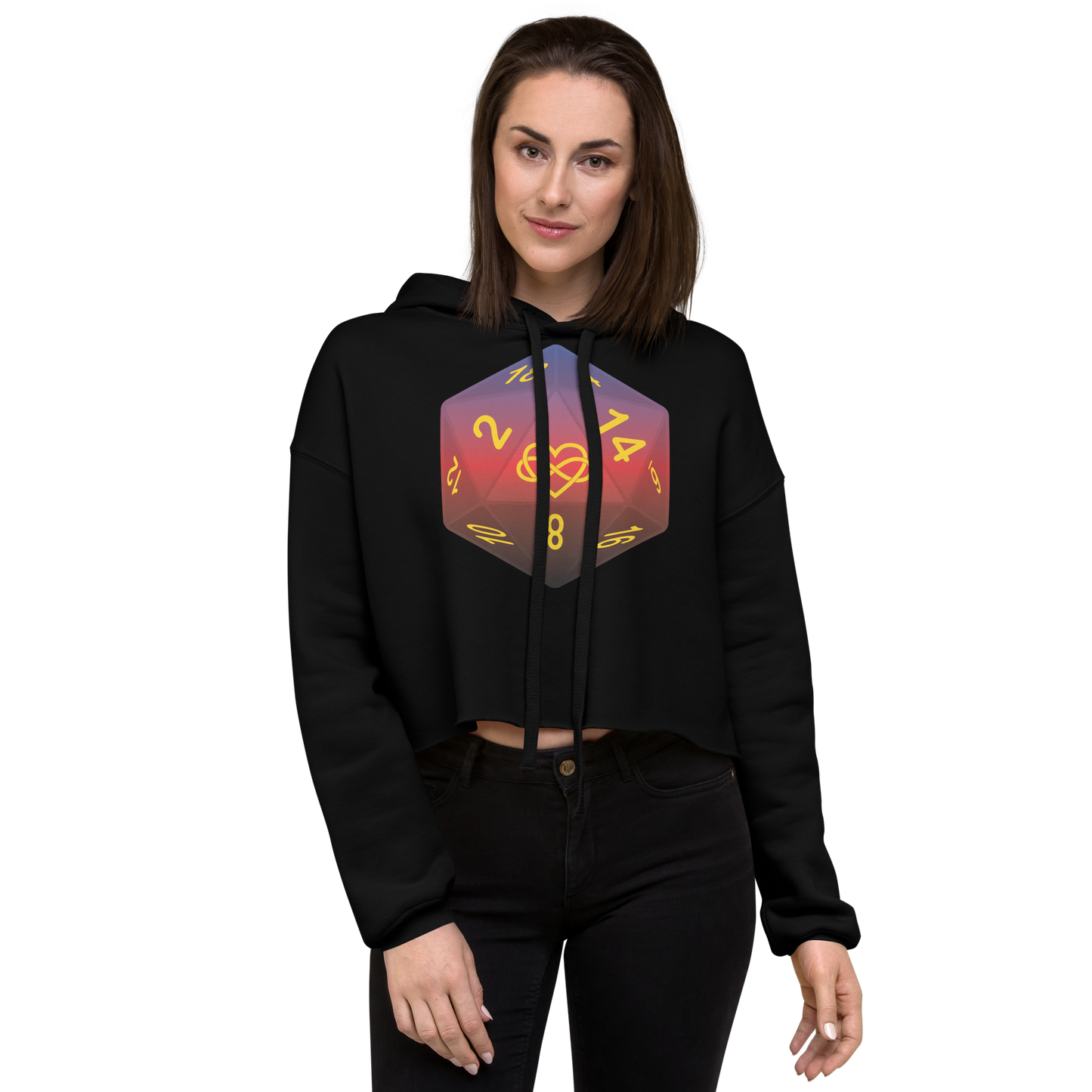 Pride Dice - Polyamory Crop Hoodie