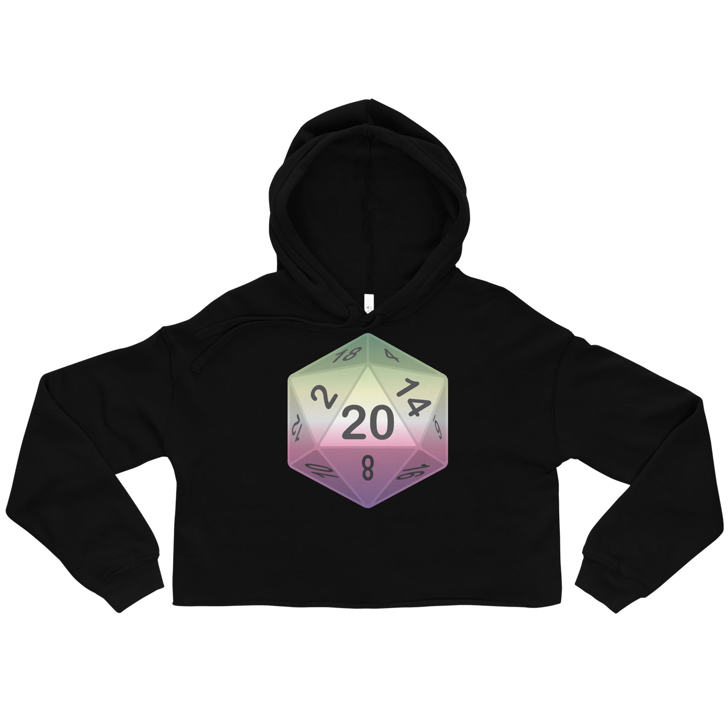 Pride Dice - Genderfae Crop Hoodie