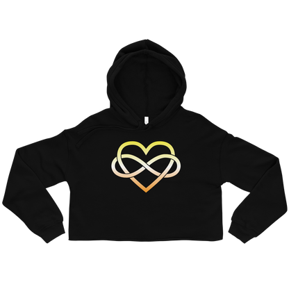 Polyamory Infinity Heart - Maverique Crop Hoodie