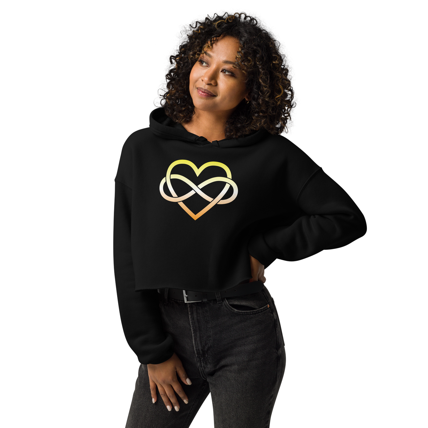 Polyamory Infinity Heart - Maverique Crop Hoodie