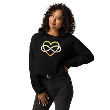 Polyamory Infinity Heart - Maverique Crop Hoodie