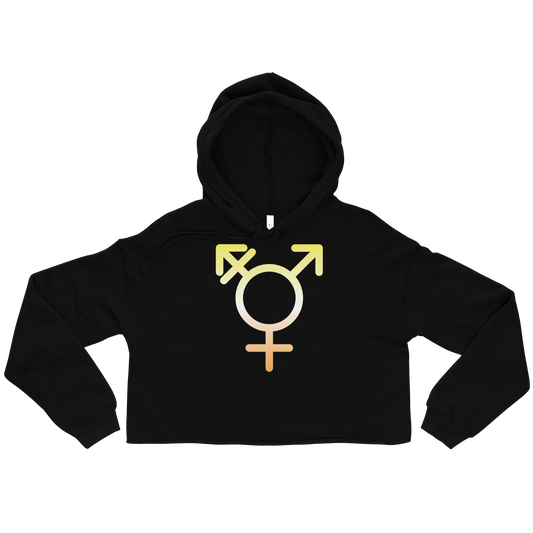 Transgender Symbol - Maverique Pride Crop Hoodie